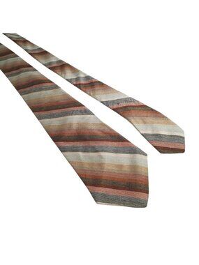 Don Loper Beverly Hills Vintage Striped Necktie Multicolor Acrylic Blend Office